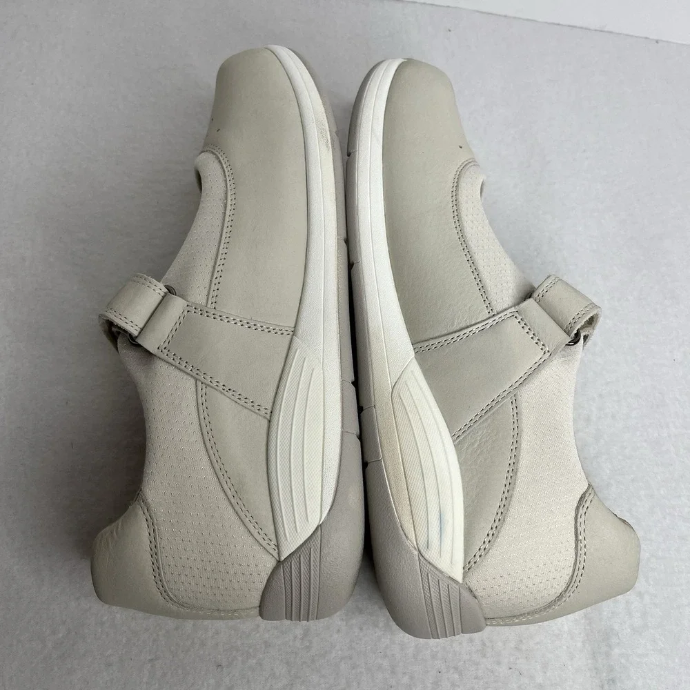 DREW ivory leather